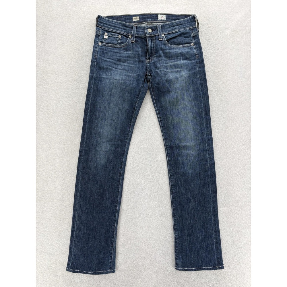 AG Adriano Goldschmied Tomboy Relaxed Straight Jeans Womens 26 Blue Medium Wash